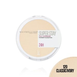 Maybelline New York SuperStay 12H Full Coverage Powder -120 Classic Ivory